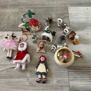Vintage 90s hallmark keepsake Christmas ornament lot of 15